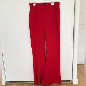 Trâm Boutique Red Bell Bottom Pants - Size 8